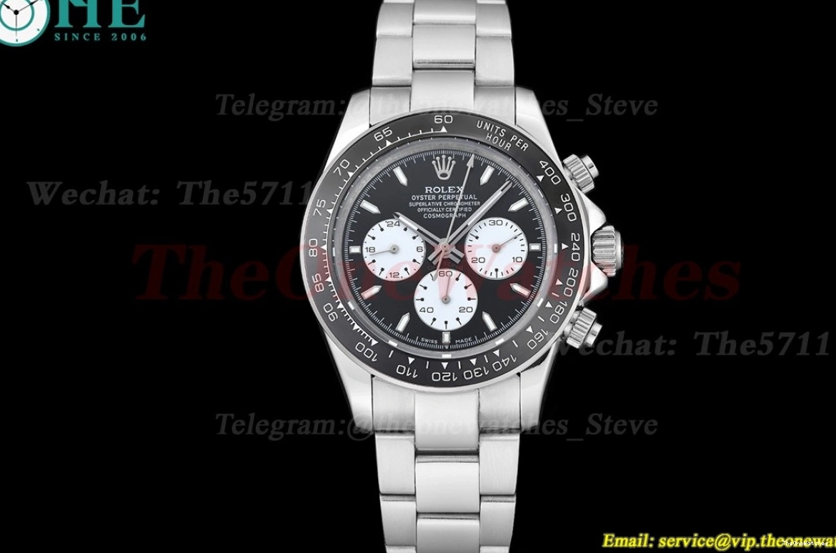 SS 40mm A3836 White Black GDF Daytona SS 1230